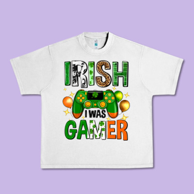 Irish I Was Gamer St. Patricks Day Urban Heavy Tee Designed By Neo Western