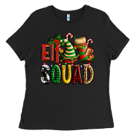 Black elf squad with elf hat and socks Ladies Tee - AdoDesignShop