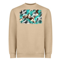 Cowhide Background Western Heavyweight Sweatshirt | Teevron