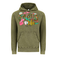 Vintage Olive scrub life Vintage Hoodie - texasbilliewilder