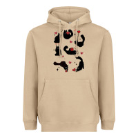 Mushroom valentine cat Heavyweight Hoodie - MaliasSmallBusiness