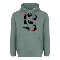 Sage valentine cat Heavyweight Hoodie - MaliasSmallBusiness
