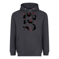 Smoke valentine cat Heavyweight Hoodie - MaliasSmallBusiness