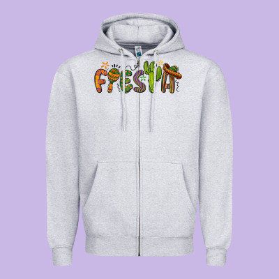 Fiesta Cinco De Mayo Zipper Hoodie Designed By Barkaloodesign