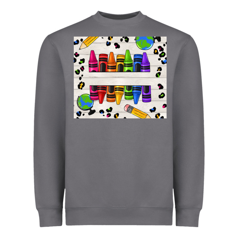 Personalized Crayons Heavyweight Sweatshirt by texasbilliewilder | Teevron