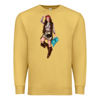 Antique Gold western cowgirl Premium Sweatshirt - NancyCooperArtShop