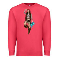 Cardinal western cowgirl Premium Sweatshirt - NancyCooperArtShop