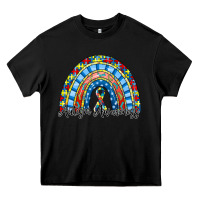 Black autism awareness rainbow Heavy Core Tee - RacoonDesign