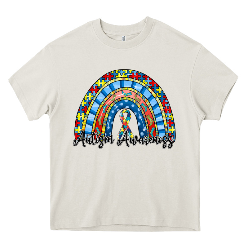 Autism Awareness Rainbow Heavy Core Tee by RacoonDesign | Teevron