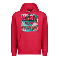 Cardinal mama all day everyday Premium Hoodie - LillyAllenDesigns