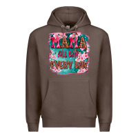 Coffee mama all day everyday Premium Hoodie - LillyAllenDesigns