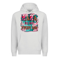 Dove Grey mama all day everyday Premium Hoodie - LillyAllenDesigns