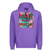 Purple mama all day everyday Premium Hoodie - LillyAllenDesigns