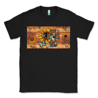 Black leopard cross butterfly sunflower Classic Tee - JahusDesignShop