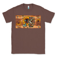 Chestnut leopard cross butterfly sunflower Classic Tee - JahusDesignShop