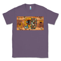Lavender leopard cross butterfly sunflower Classic Tee - JahusDesignShop