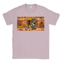 Lilac leopard cross butterfly sunflower Classic Tee - JahusDesignShop