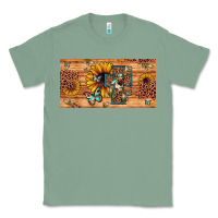 Sage leopard cross butterfly sunflower Classic Tee - JahusDesignShop