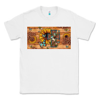 White leopard cross butterfly sunflower Classic Tee - JahusDesignShop