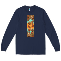 Navy autumn squirrel Long Sleeve Tee - BundleAndBundleShop