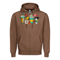 Chestnut school bus driver coffee cups Zipper Hoodie - Jasminsmagicworld