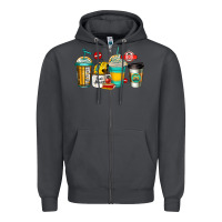 Smoke school bus driver coffee cups Zipper Hoodie - Jasminsmagicworld