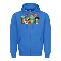 True Royal school bus driver coffee cups Zipper Hoodie - Jasminsmagicworld