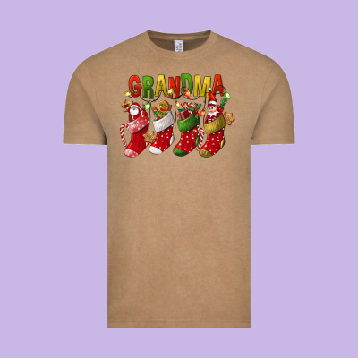 Christmas Grandma Vintage Tee Designed By Fadigitalartstudio