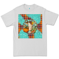 Dove Grey fall bull skull Premium Tee - BarkalooDesign