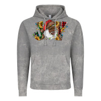 Cloud Rock african american santa joy with sunflowers Vintage Hoodie - RanaPortraitStore