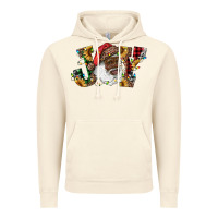 Vintage Artic african american santa joy with sunflowers Vintage Hoodie - RanaPortraitStore