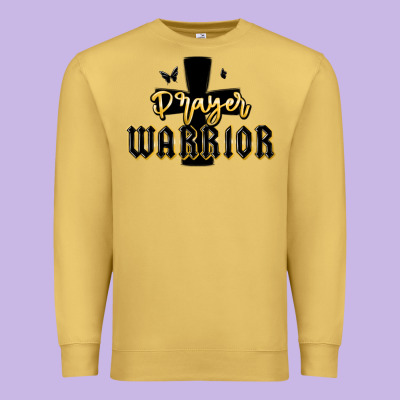 Christian Prayer Warrior Premium Sweatshirt Designed By Maliassmallbusiness