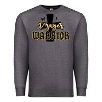 Charcoal Heather christian prayer warrior Premium Sweatshirt - MaliasSmallBusiness