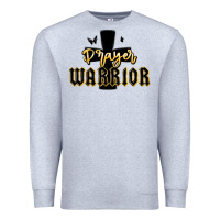 Heather Grey christian prayer warrior Premium Sweatshirt - MaliasSmallBusiness