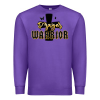 Purple christian prayer warrior Premium Sweatshirt - MaliasSmallBusiness