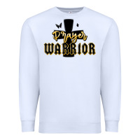 White christian prayer warrior Premium Sweatshirt - MaliasSmallBusiness