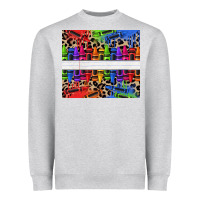 Heather Grey Personalized crayons Heavyweight Sweatshirt - texasbilliewilder