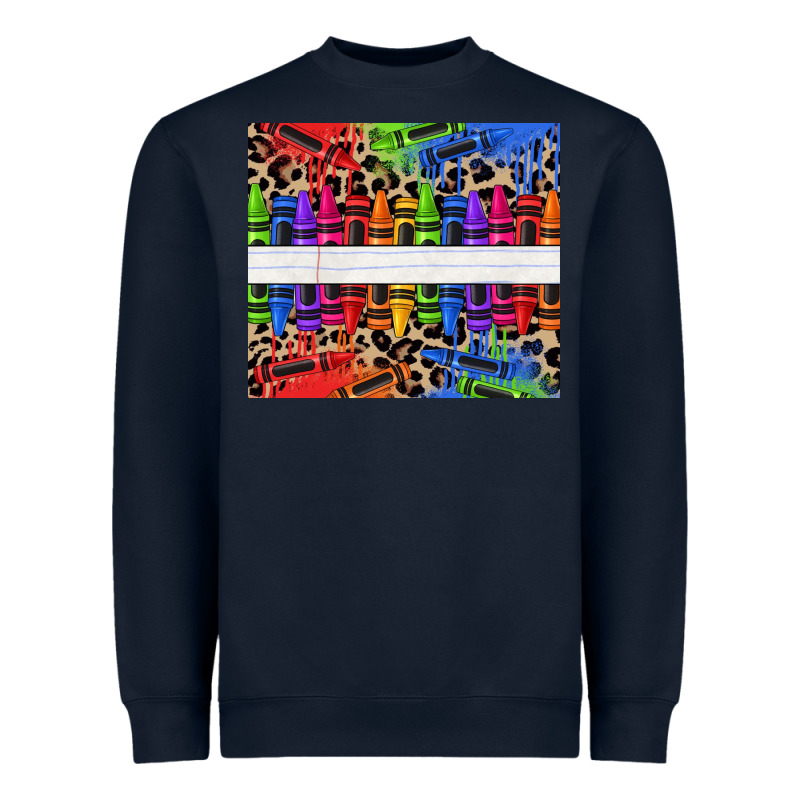 Personalized Crayons Heavyweight Sweatshirt by texasbilliewilder | Teevron
