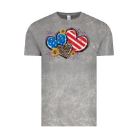 Cloud Rock American Flag heart Vintage Tee - CowGirlArtShop