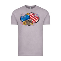 Vintage Zinc American Flag heart Vintage Tee - CowGirlArtShop