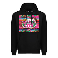 Black mama cita cactus serape Premium Hoodie - LillyAllenDesigns