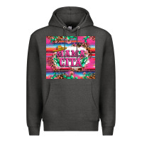 Charcoal Heather mama cita cactus serape Premium Hoodie - LillyAllenDesigns