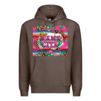 Coffee mama cita cactus serape Premium Hoodie - LillyAllenDesigns