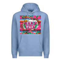 Colony Blue mama cita cactus serape Premium Hoodie - LillyAllenDesigns