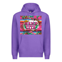 Purple mama cita cactus serape Premium Hoodie - LillyAllenDesigns