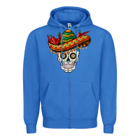 True Royal cinco de mayo sombrero skull Zipper Hoodie - BarkalooDesign