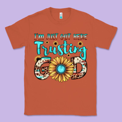 I'm Just Out Here Trusting God Classic Tee Designed By Jahusdesignshop
