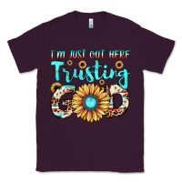 Plum i'm just out here trusting god Classic Tee - JahusDesignShop