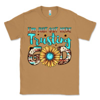Toasted Coconut i'm just out here trusting god Classic Tee - JahusDesignShop