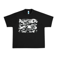 Black black and white camouflage Urban Heavy Tee - BarkalooDesign